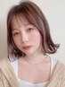 【動きのあるデザインに】カット＋ハイライト（部分ブリーチ＋全体カラー）