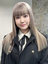 ソル ジングウマエ(SOL JINGUMAE)&nbsp;ミルクティーベージュレイヤーインナーカラーグレージュカラー