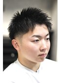 フェード×スパイキーショート