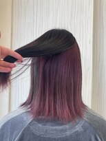 ビス ヘア アンド ビューティー 西新井店(Vis Hair＆Beauty) 10代20代人気ワインレッドインナーカラー