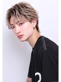 ミルクティーベージュ　バレイヤージュ　フェザーショート