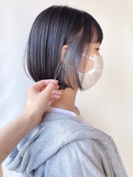 モリオフロムロンドン 松戸店(Morio from London) 【morio松戸】ショートボブ　インナーカラー　グレージュ