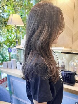 ロンドフルール 大宮東口(Lond fleur) オリーブグレー/レイヤーカット/黒髪/マロンベージュ/大宮]