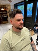 【LUDLOW BLUNT】フェードカット外国人風バーバーヘアパーマ