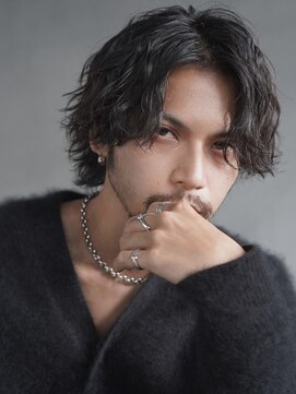 フィフスパーク(fifth PARK) 渋谷メンズボブウルフ波巻きスパイラルパーマサーフカール20代