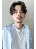 フェザーパーマ黒髪ナチュラルショート