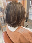 白髪ぼかしハイライト ナチュラルベージュ 大森