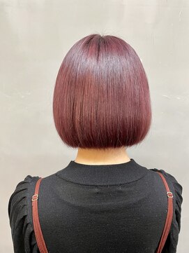 アンジェリカ 鹿児島中央タワー店(ANGELICA) 【武石】首が綺麗に見えるボブ×ピンクバイオレット★