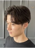 高松色気メンズセンターパート フェザーパーマ