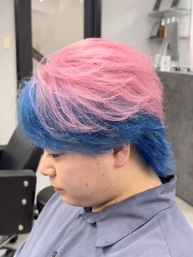 アイトーキョー 渋谷(AI TOKYO) センターパート/ピンクカラー/ブルーカラー/アンブレラカラー