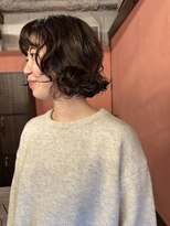 ニーム(nimes)&nbsp;ボブパーマドライパーマボブ前髪パーマナチュラルパーマ