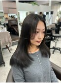 ダークグレージュ×レイヤーカット