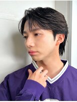 ポーチバイハニー オモテサンドウ(PORCH by HONEY omotesando)&nbsp;フェザーパーマ/メンズパーマ/韓国マッシュ/ブルーブラック2