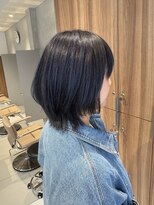 ガリカ 博多(Gallica)&nbsp;<ゲスト>ボブレイヤーにネイビーカラー、ほんのり寒色系カラー