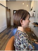 ナチュラルハイライト×大人ボブ