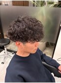 波巻きパーマ