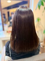 ヘアリゾート粋 ティガ 池袋店(tiga)&nbsp;透明感ブラウン/ミディアム/ストレートボブ