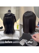 ホワイト(WHITE)&nbsp;みんなに褒められる髪質改善ストレート〇