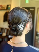 ヘアサロン ササヨシ(hair salon SASAYOSHI) 結婚式お呼ばれ編み込みシニヨン
