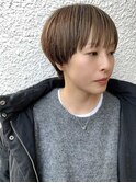 ミルクティーブロンド/ダークブルー/デジタルパーマ/茅ヶ崎