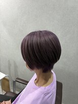 アラン 浦和店(Alan)&nbsp;ブリーチありラベンダーカラー×すっきりショートボブ 浦和/個室