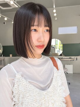 ルトワフクロマチ(Lutowa Fukuromachi) フェイスフレーミング×切りっぱなしボブ/袋町/本通