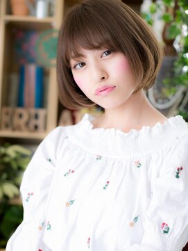 カバーヘア イヴ 戸頭店(COVER HAIR EVE) *+EVE戸頭+*… 斜めバングで大人ピュア♪グラデ-ションボブｃt