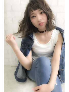 ルノン シェリー(LUNON cheliy) 【LUNON　cheliy】切りっぱなしグレージュ×オン眉