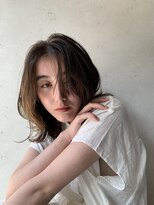 イコ(iko)&nbsp;ナチュラル。結べるボブ。ハイライト。透明感。#くびれセミディ