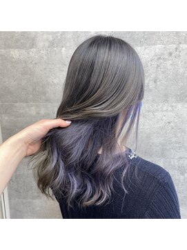 キャラ シャローネ 池袋(Chara Chalone) インナーカラーラベンダー*グレー【池袋/池袋駅/池袋東口】