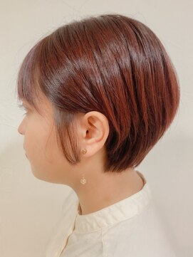 リアクト 池袋(Re:act) 耳かけピンクブラウンショートボブ♪【Re:act池袋/池袋西口】