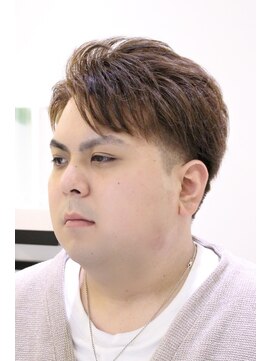 ヨシザワインク プレミアム 築地店(YOSHIZAWA Inc. PREMIUM) 七三ナチュラルツーブロ刈り上げ茶髪清潔感UPスタイル