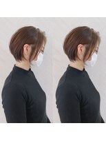 ロンド ストラーダ 心斎橋(Lond strada)&nbsp;ショート×ハイライト白髪ぼかし×シルキーベージュ[心斎橋]