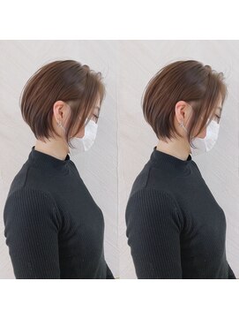 ロンド ストラーダ 心斎橋(Lond strada) ショート×ハイライト白髪ぼかし×シルキーベージュ[心斎橋]