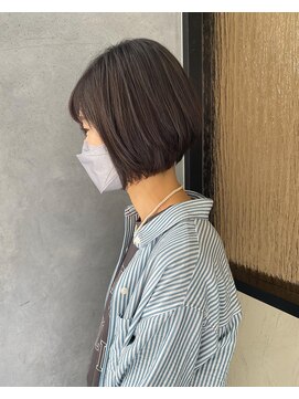 ネオリーブ ジューク 日吉店(Neolive JuQ) 【くびれショートボブ】ハイライトアッシュグレージュ