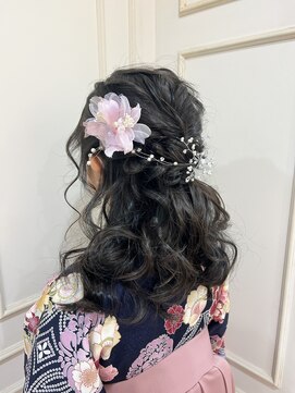 クロップ エス 湘南辻堂(crop es) crop es湘南辻堂　yuuka☆卒業式　ハーフアップ