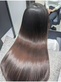 髪質改善ストレート×似合わせカット×アースカラー