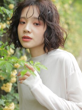 マーシュ(marshu) 【marshu  osaka】大人かわいい小顔ウエーブボブ