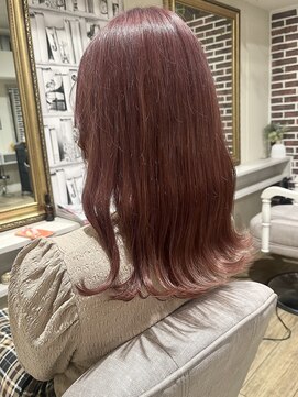 ヘアーデザイン シュシュ(hair design Chou Chou by Yone) ダブルカラー☆透け感ピンクカラー