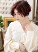 ショコラピンクくせ毛風大人ボブショートh2戸田公園20代30代40代