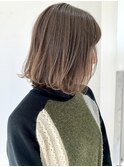 【FOLK】透明感アッシュグレージュ☆似合わせ外ハネボブ♪