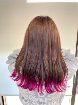 アイズ 本厚木(AIZU) 裾カラー　ピンク