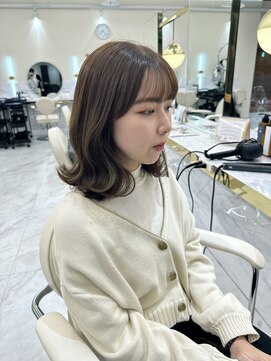 シェノン サントル(CHAINON CENTRE) カール/セミディ/シアーカラー/姫カット