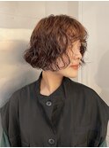 ミニボブ/ウェーブパーマ