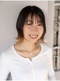 ミントベージュ×外ハネボブ～