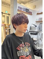 ハク アトリエ(HaKU atelier)&nbsp;メンズカット/メンズマッシュ/ブラウンレッド