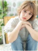 ハイトーンカラーマッシュウルフボブパーマh3戸頭20代30代40代