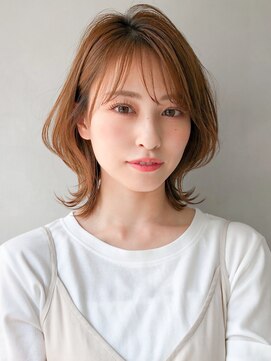 エトラ 渋谷店(etora) 前髪 外ハネボブ ワイドバング イメチェン 美髪"
