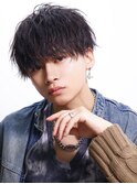 【シャープパーマ】刈り上げショート 無造作マッシュ