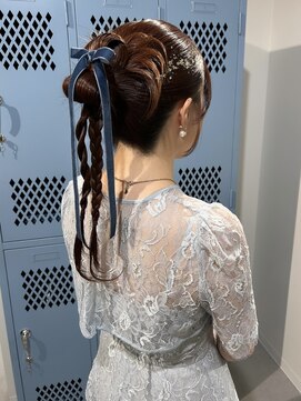 キュエム(Cuem) 【Cuem 諏訪】結婚式ヘア　カチモリ　タイトアレンジ